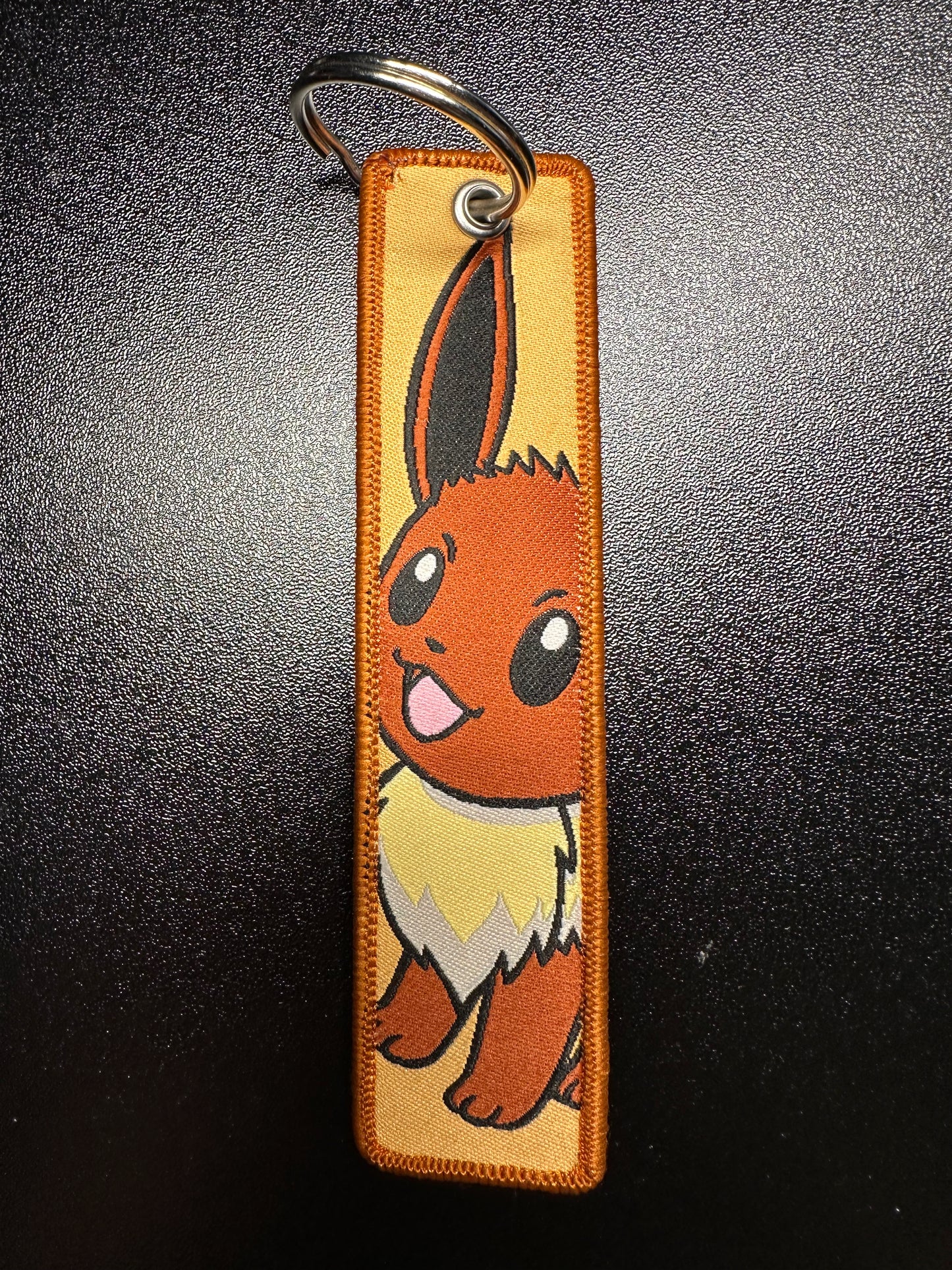 Eevee Embroidered Keychain